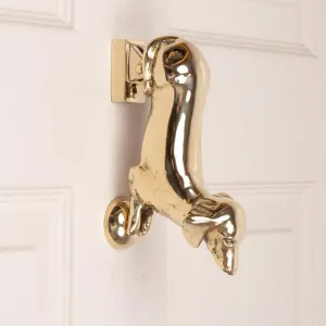 Brass Dachshund Door Knocker