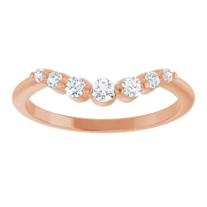 Paris Contour Diamond Band